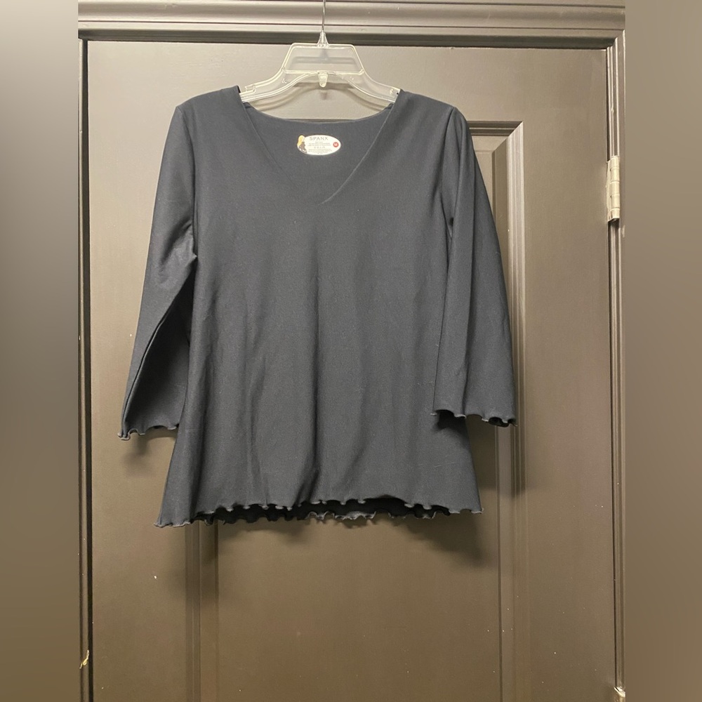 Spanx black top.